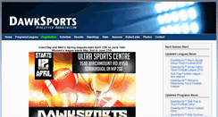 Desktop Screenshot of dawksports.com