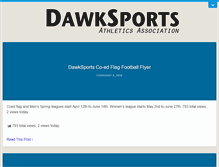 Tablet Screenshot of dawksports.com